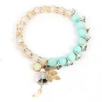Zinc Alloy Crystal Bracelets, with Zinc Alloy, plated & for woman & with rhinestone .5 Inch 