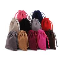 Velvet Jewelry Pouches Bags, Velveteen, portable & durable, mixed colors 