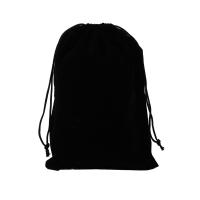Velvet Jewelry Pouches Bags, Velveteen, portable & durable black 