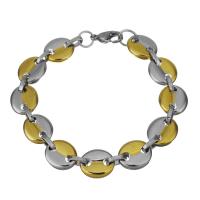 Stainless Steel Chain Bracelets, plated, for woman  Approx 8 Inch 