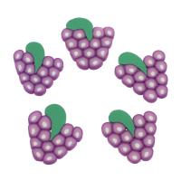 Fruta resina Cabochon, Uva, Joyería & Bricolaje, Púrpura, 22x25x2mm, aproximado 100PCs/Bolsa, Vendido por Bolsa