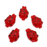 Fruit Resin Cabochon, fashion jewelry & DIY, red Approx 