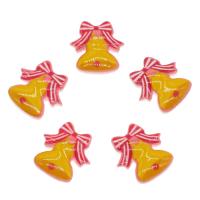 Harz Cabochon, Weihnachtsglocke, Modeschmuck & DIY, gelb, 19x20x3mm, ca. 100PCs/Tasche, verkauft von Tasche