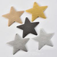 Brass Star Pendants, plated, DIY & brushed, Random Color, 38mm Approx 1.5mm 