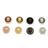 Cubic Zirconia Micro Pave Brass Beads, plated, micro pave cubic zirconia Approx 1mm, Approx 