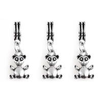 Zinc Alloy Animal Pendants, plated, fashion jewelry & DIY, silver color, 27*10mm 