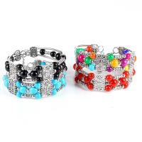 Acrylic Zinc Alloy Bangle, with Acrylic, plated, fashion jewelry & for woman 17mm .9 Inch 