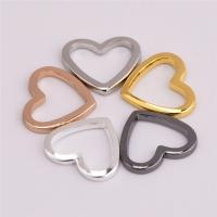 Brass Jewelry Finding, Heart, plated, hollow, Random Color 
