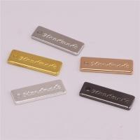 Brass Jewelry Pendants, Rectangle, plated, DIY, Random Color Approx 1.5mm 