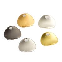 Brass Jewelry Pendants, plated, DIY, Random Color, 13mm Approx 2.3mm 