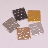 Brass Jewelry Pendants, Square, plated, Random Color Approx 1mm 