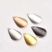 Brass Jewelry Pendants, Teardrop, plated, Random Color Approx 1.2mm 