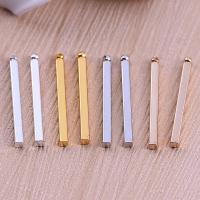 Brass Jewelry Pendants, Rectangle, plated, Random Color Approx 1mm 