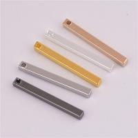 Brass Jewelry Pendants, Rectangle, plated, Random Color, 25mm Approx 1.5mm 