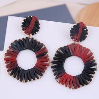 Zinc Alloy Drop Earring, plated, for woman 66*47mm 