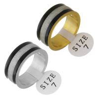 Stainless Steel Finger Ring, plated, fashion jewelry & Unisex 8mm, US Ring 