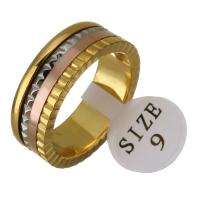 Stainless Steel Finger Ring, plated, fashion jewelry & Unisex, 7.5mm, US Ring 