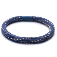 Pferdeschwanz-Halter, Stoff, mit Gummi, Modeschmuck & unisex, blau, Länge:150 Millimeter, verkauft von PC