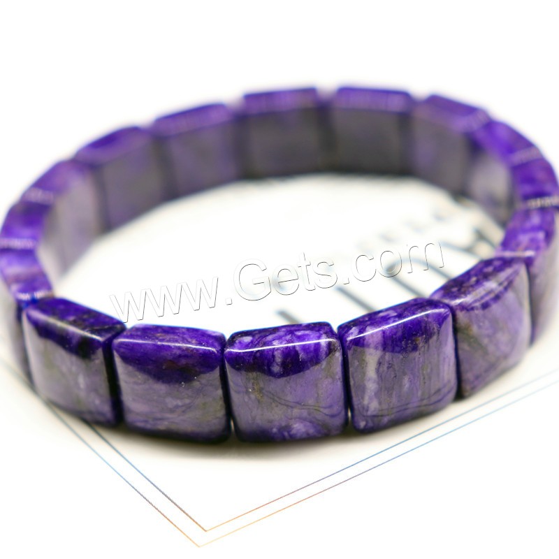 Charoite Bracelet, fashion jewelry & different size for choice & for woman, purple, Length:Approx 7.5 Inch, Sold By Strand