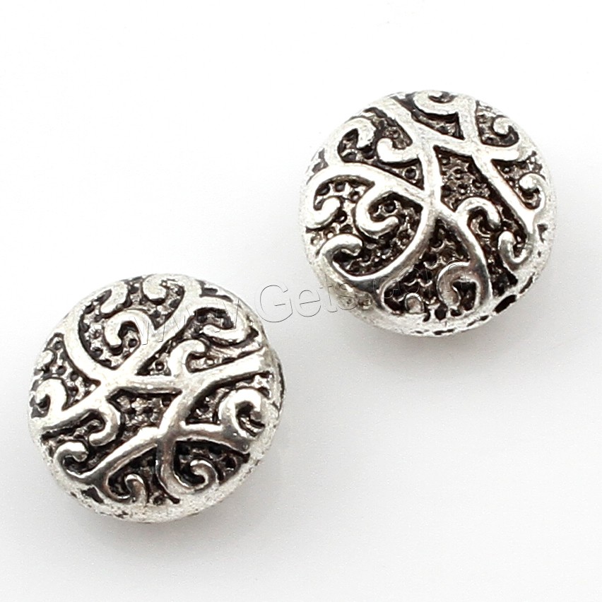 Zinc Alloy Jewelry Beads, plated, more colors for choice, 14x14x8mm, Hole:Approx 1mm, Approx 100PCs/Bag, Sold By Bag