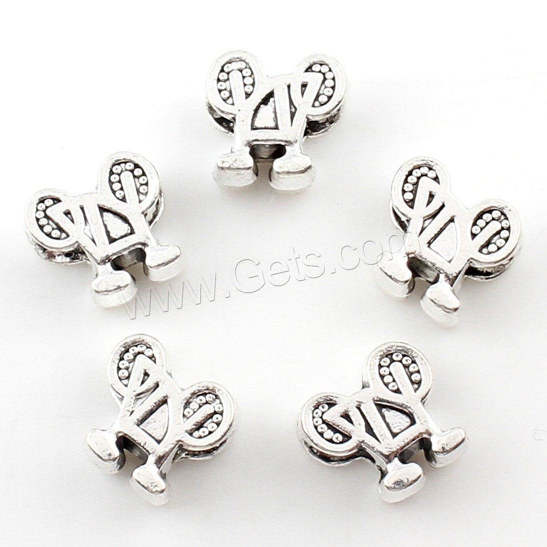 Zinc Alloy Jewelry Beads, plated, more colors for choice, 12x12x7mm, Hole:Approx 5mm, Approx 166PCs/Bag, Sold By Bag