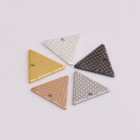 Brass Jewelry Pendants, Triangle, plated, Random Color Approx 0.7mm 