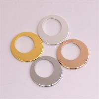 Brass Jewelry Finding, plated, fashion jewelry & DIY & hollow, Random Color, 18mm 