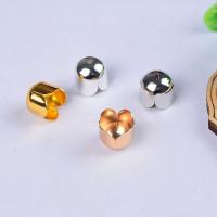 Brass Bead Cap, plated, Random Color Approx 1.2mm 
