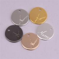 Brass Jewelry Pendants, Flat Round, plated, Random Color, 12mm Approx 1.5mm 