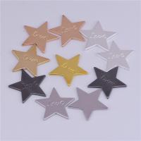 Brass Jewelry Finding, Star, plated, Random Color, 16mm 
