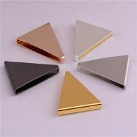 Fornituras de Metal para Joyería, Triángulo, chapado, hueco, Color aleatorio, 4x25mm, 100PCs/Bolsa, Vendido por Bolsa
