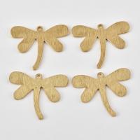 Animal Brass Pendants, Dragonfly, brushed, original color Approx 1mm 
