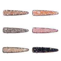 Alligator Hair Clip, Iron, with Crystal, Korean style & for woman 