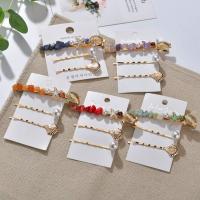 Hair Slide, Zinc Alloy, with Resin & Plastic Pearl, plated, three pieces & fashion jewelry & for woman 