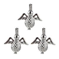 Zinc Alloy Floating Charm Pendant, plated, for 8mm beads, silver color, 27*28mm 