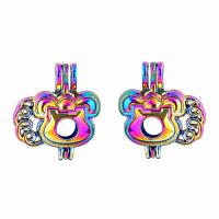 Zinc Alloy Floating Charm Pendant, plated, for 8mm beads 