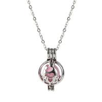 Stainless Steel Aromatherapy Necklace, plated, fashion jewelry & for woman, 21*16mm,33*22mm,25*16mm .6 Inch 