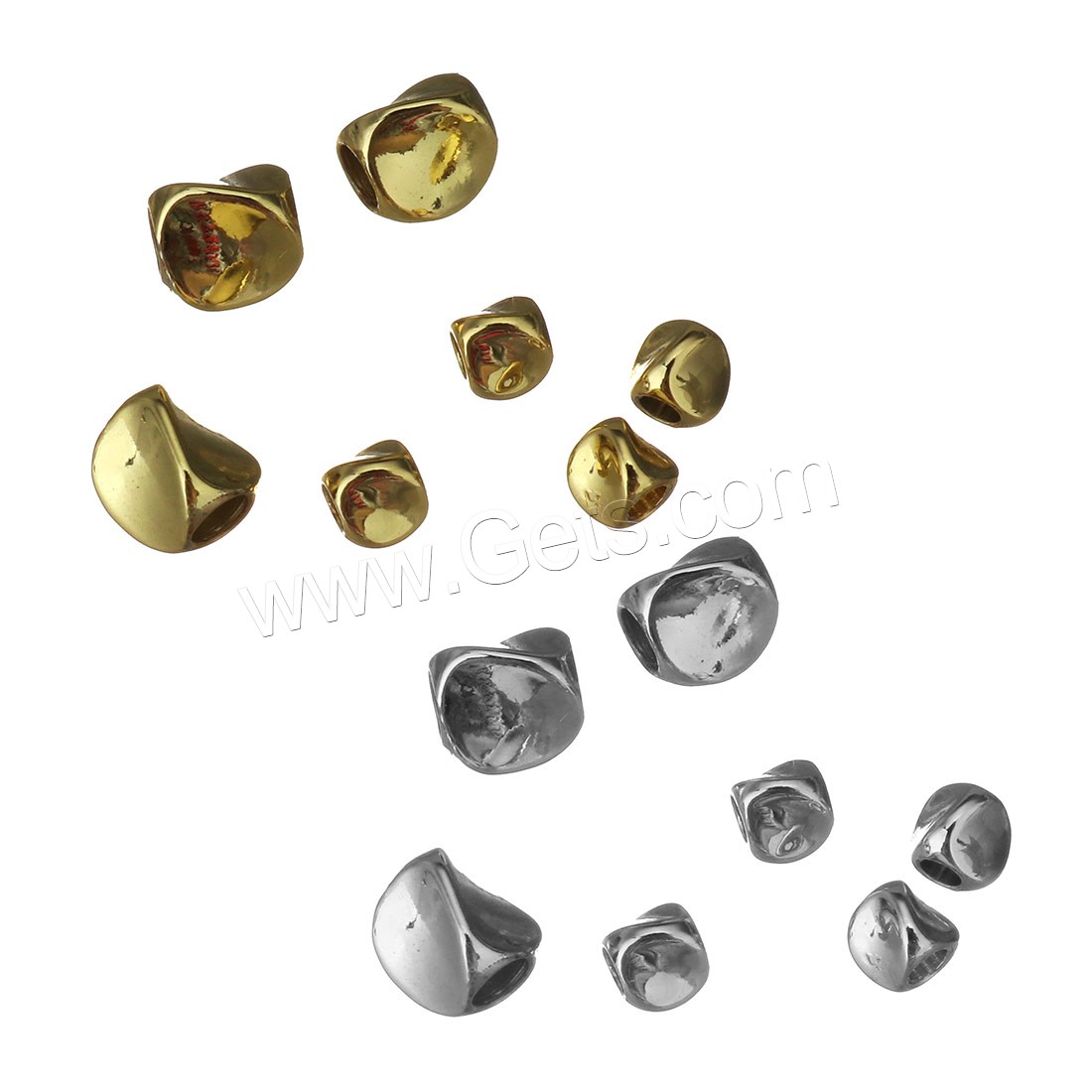 Beaucoup de perles de cuivre, laiton, Placage, normes différentes pour le choix, plus de couleurs à choisir, Vendu par PC