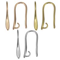 Brass Hook Earwire, plated, DIY & with loop 1mm Approx 2mm 