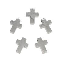 Stainless Steel Cross Pendants, 304 Stainless Steel original color Approx 1.8mm 