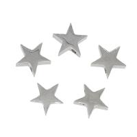 Stainless Steel Beads, 304 Stainless Steel, Star original color Approx 1.8mm 