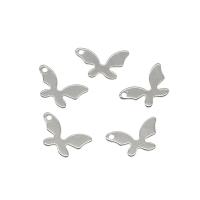 Stainless Steel Animal Pendants, 304 Stainless Steel, Butterfly, original color Approx 1.3mm 