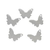 Stainless Steel Animal Pendants, 304 Stainless Steel, Butterfly, original color Approx 1.5mm 
