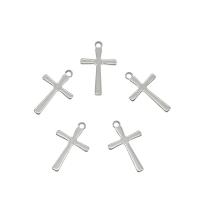 Stainless Steel Cross Pendants, 304 Stainless Steel, original color Approx 1.4mm 