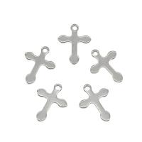 Stainless Steel Cross Pendants, 304 Stainless Steel, original color Approx 1.6mm 