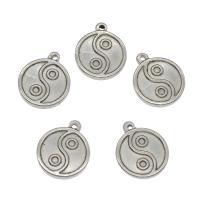 Stainless Steel Pendants, Flat Round, original color Approx 1.6mm, Inner Approx 6mm 