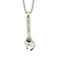 Zinc Alloy Sweater Necklace, Wrench, platinum color plated, box chain & for man Approx 29.53 Inch 
