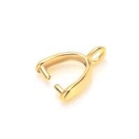 Brass Pinch Bail, gold color plated Approx 0.8-1mm 