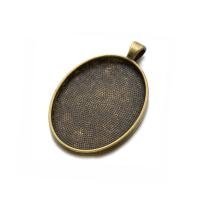 Zinc Alloy Pendant Cabochon Setting, plated Approx 5mm, Inner Approx 
