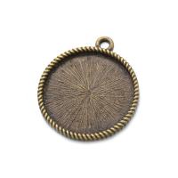 Zinc Alloy Pendant Setting, plated Approx 1mm, Inner Approx 25mm 